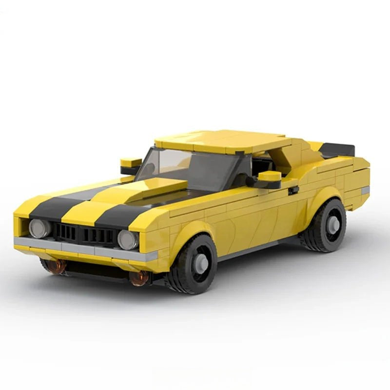 Camaro Z28 Classic Muscle Custom Lego Cars Minifigures Building Block Toys