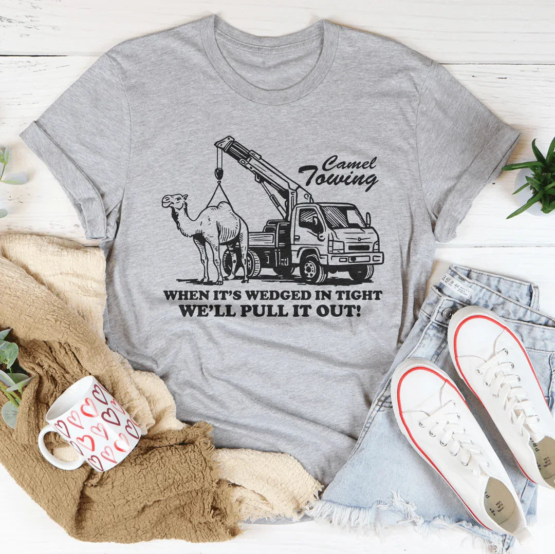 Camel Towing When It's Wedged In Tight Tee