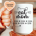 Cat Mom Custom Mug