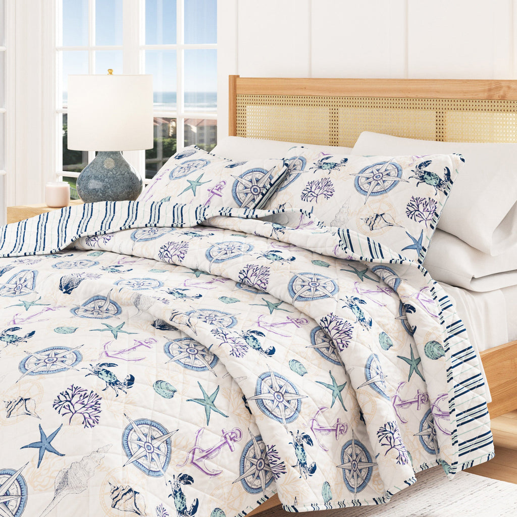 Azure Collection Coastal Quilt Set