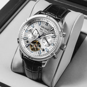 Leather Silver White