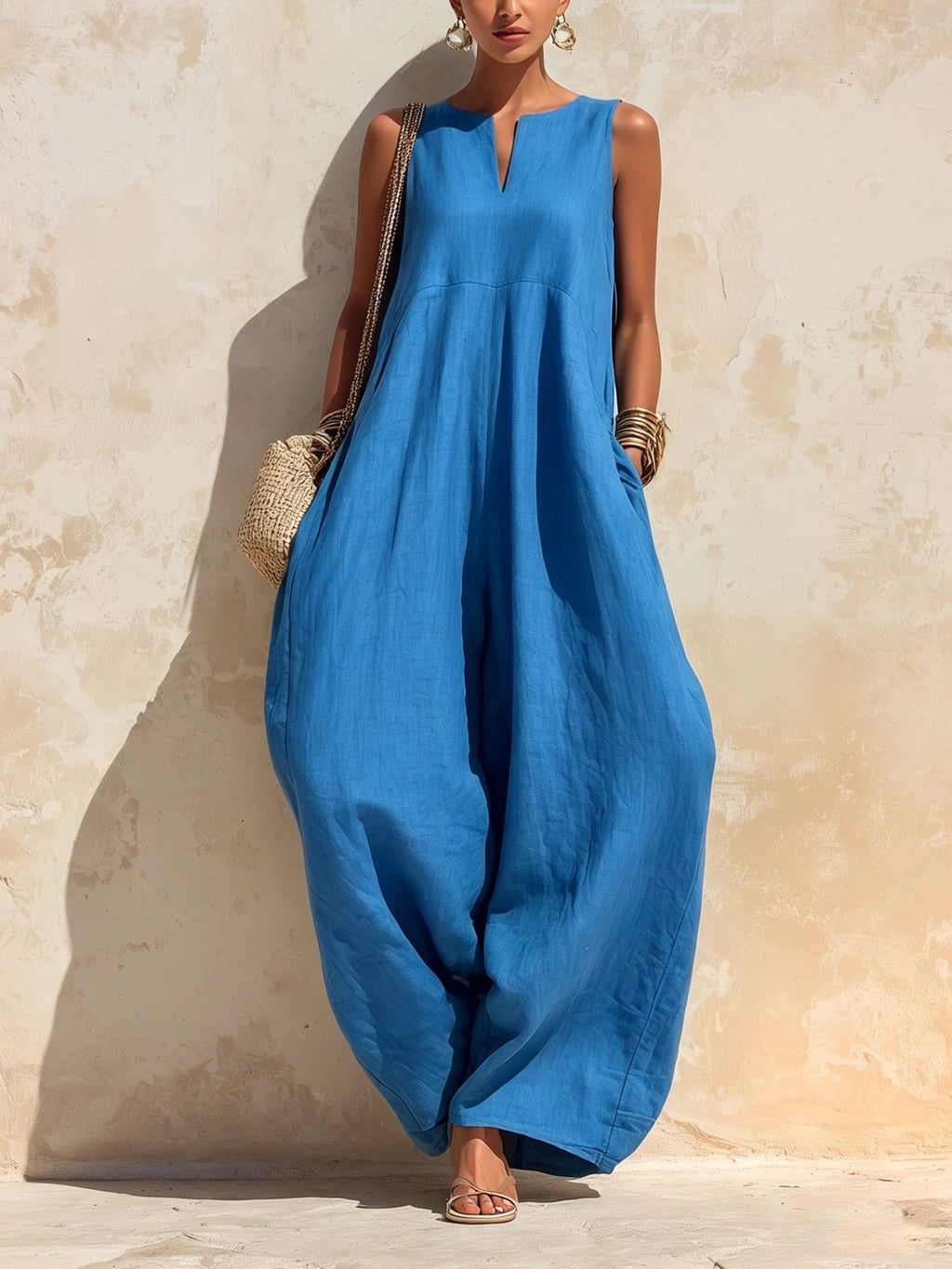 Elegant And Chic Wide-leg Jumpsuit For Women