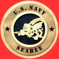 SeaBee Wall Tribute,Seabee Wood Wall Tribute, Seabee emblem.