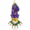 Mardi Gras Mask Glass Christmas Ornament