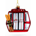 Ski Gondola Cable Car Glass Christmas Ornament