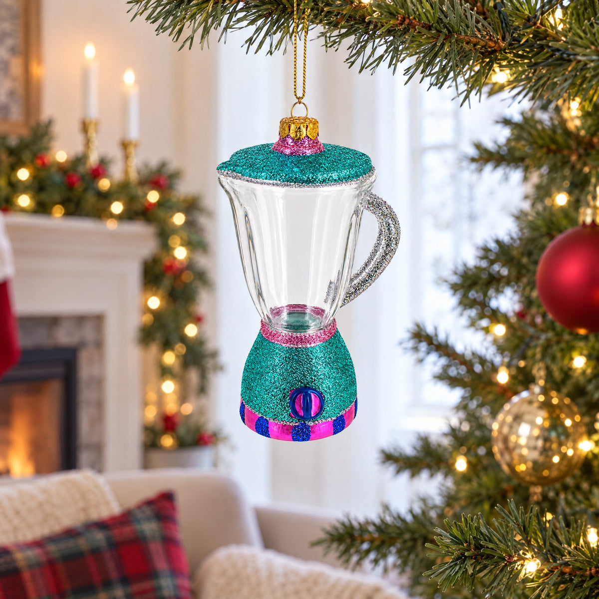 Mixer/Juicer Glass Christmas Ornament