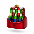 Beer Six Pack Glass Christmas Ornament