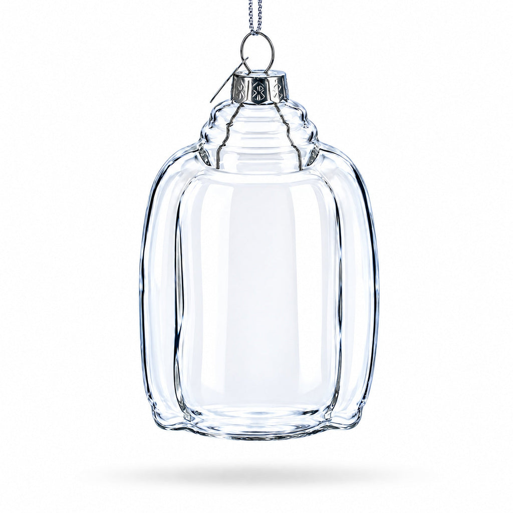 Hoodie Clear Glass Christmas Ornament