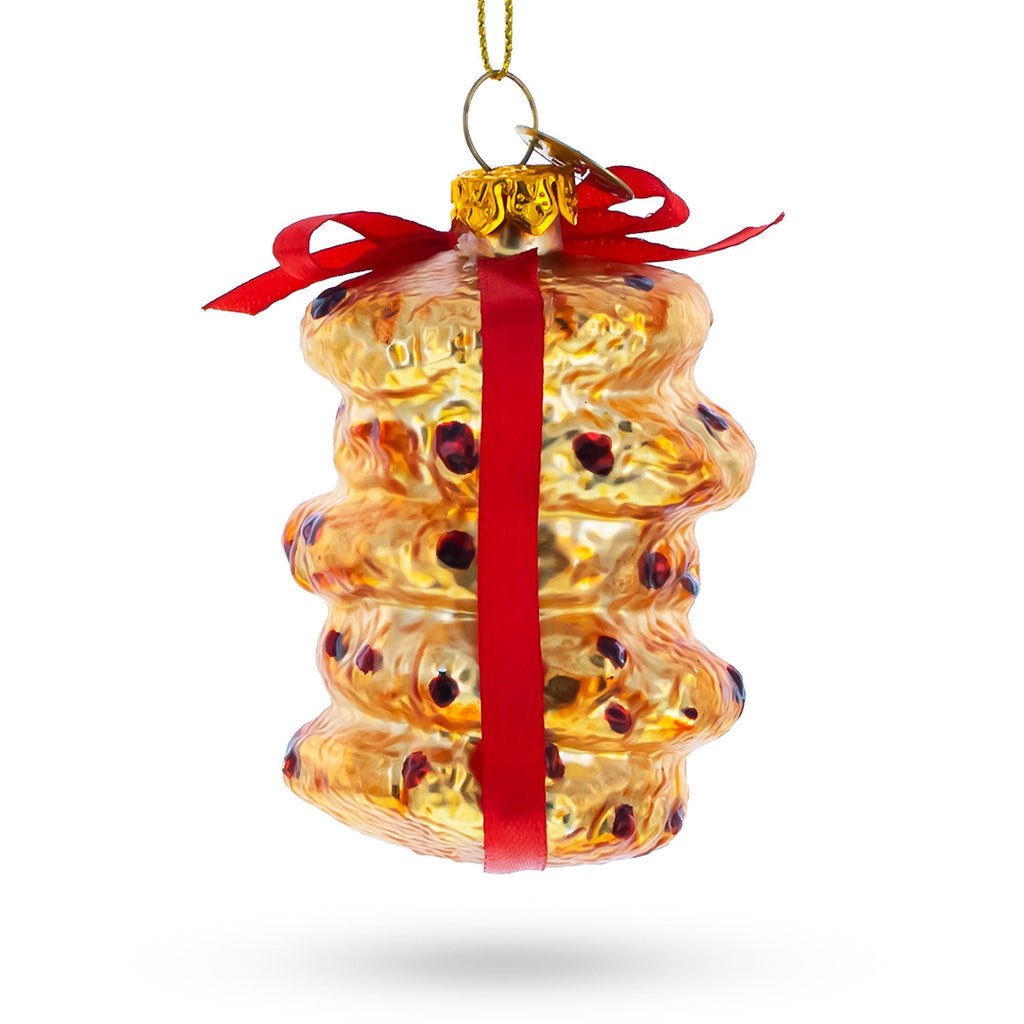 Cookies for Santa Glass Christmas Ornament