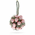 Rose Gold Cluster Ball Glass Christmas Ornament