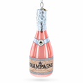 Pink Sparkling Wine Glass Christmas Ornament