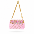 Pink Purse with Gold Chain  Glass  Christmas Ornament