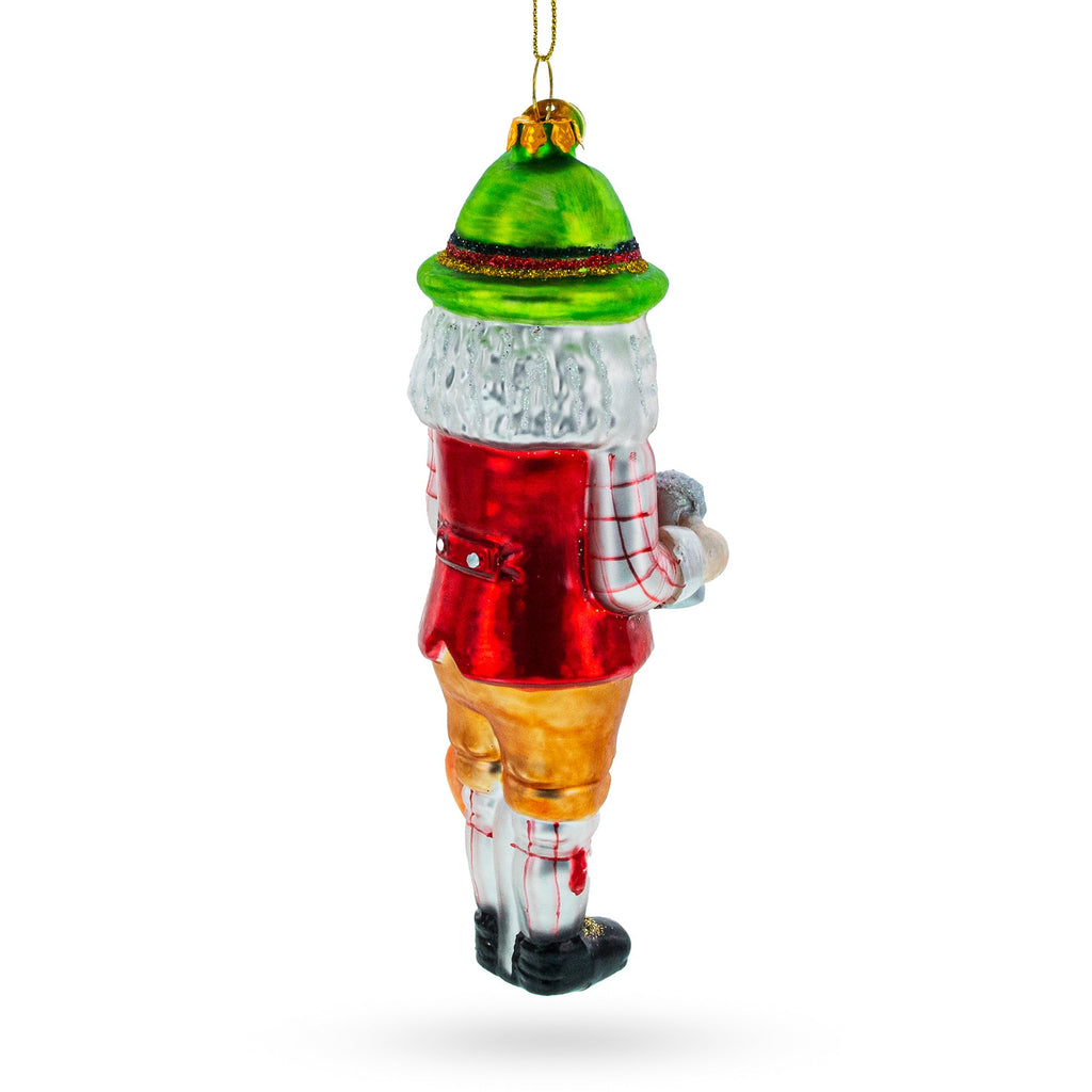 Bavarian Nutcracker with Beer Stein Glass Christmas Ornament
