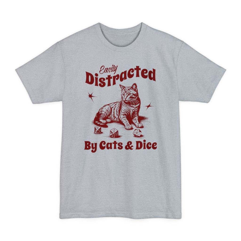 Easily Distracted By Cats & Dice Tall T-Shirt