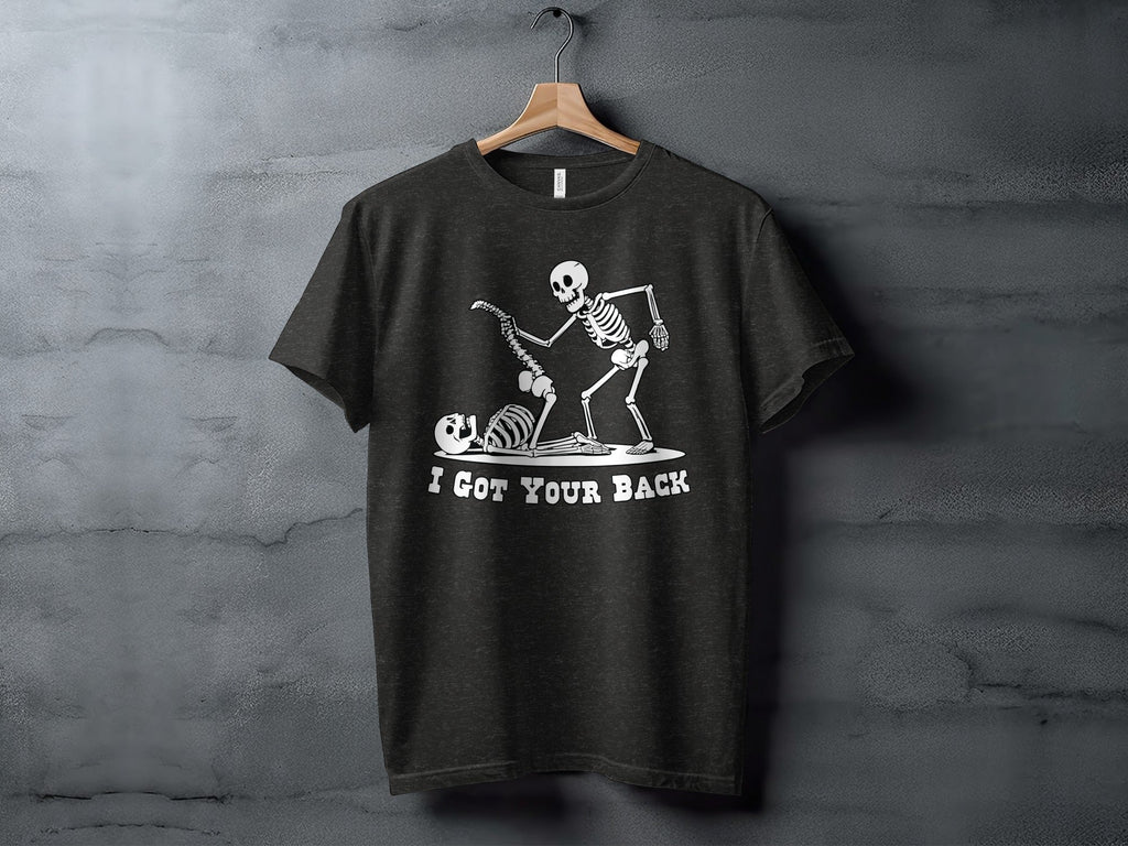 I Got Your Back Skeletons Funny Anatomy Joke Design T-Shirt