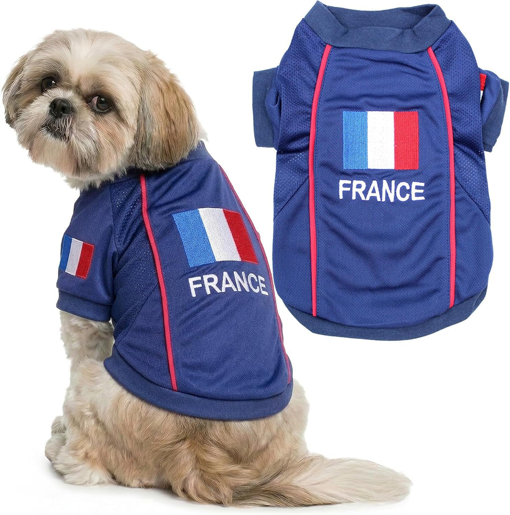 Parisian Pet Breathable Mesh Soccer Jersey for Dogs, XS–5XL