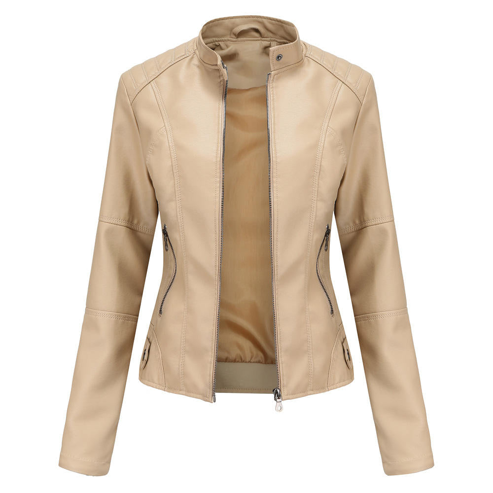 Arrival Hot-Selling AutumnWinter Womens Fashionable PU Leather Suit