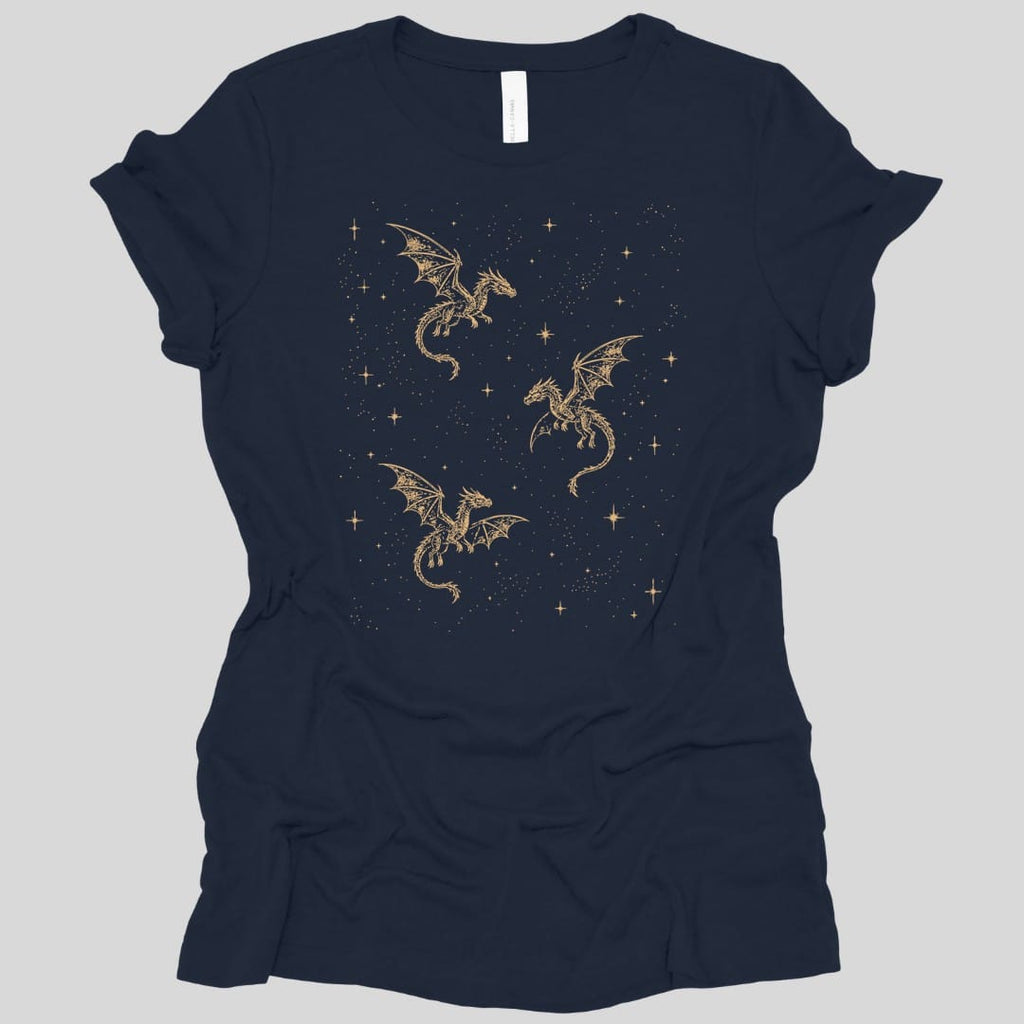 Celestial Dragons and Stars Women's T-shirt