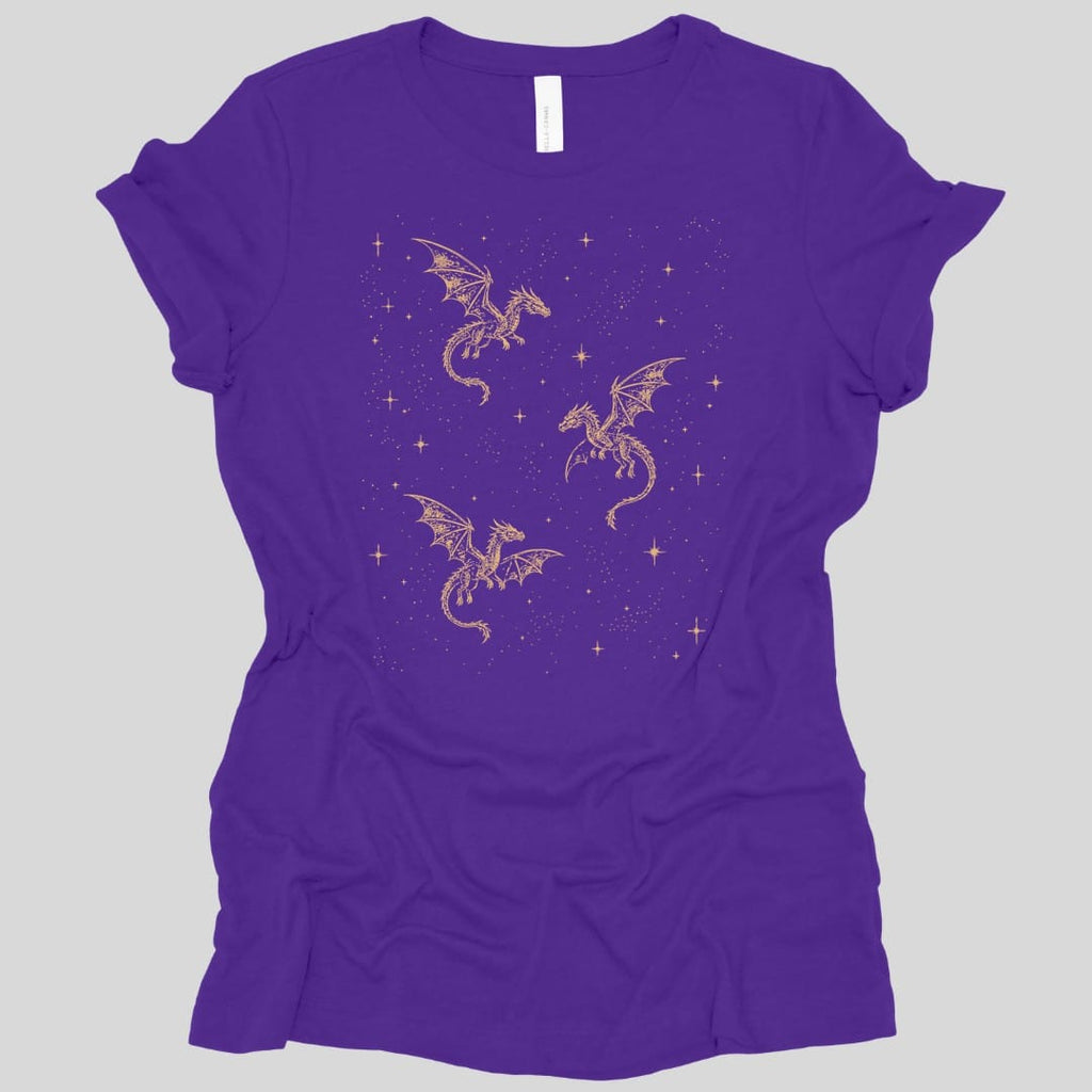 Celestial Dragons and Stars Women's T-shirt