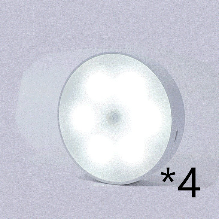 LED Motion Sensor Puck Lights – Rechargeable Under Cabinet Lighting, Wireless USB