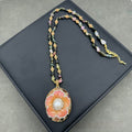 New Natural Tourmaline Inlaid Pearl Flower-shaped Suit