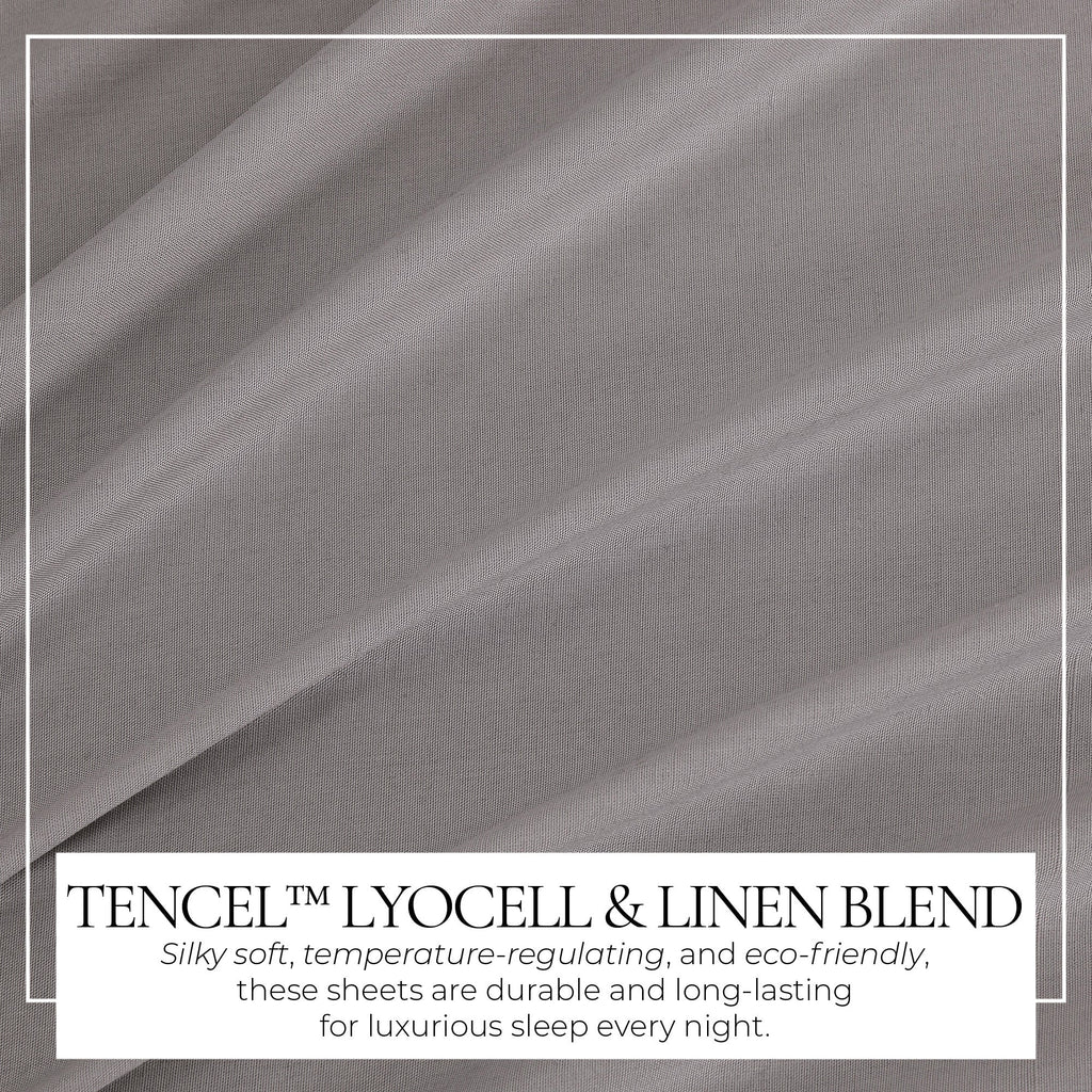 TENCEL™ Lyocell & Linen Blend Sheet Set - Magdalena Collection
