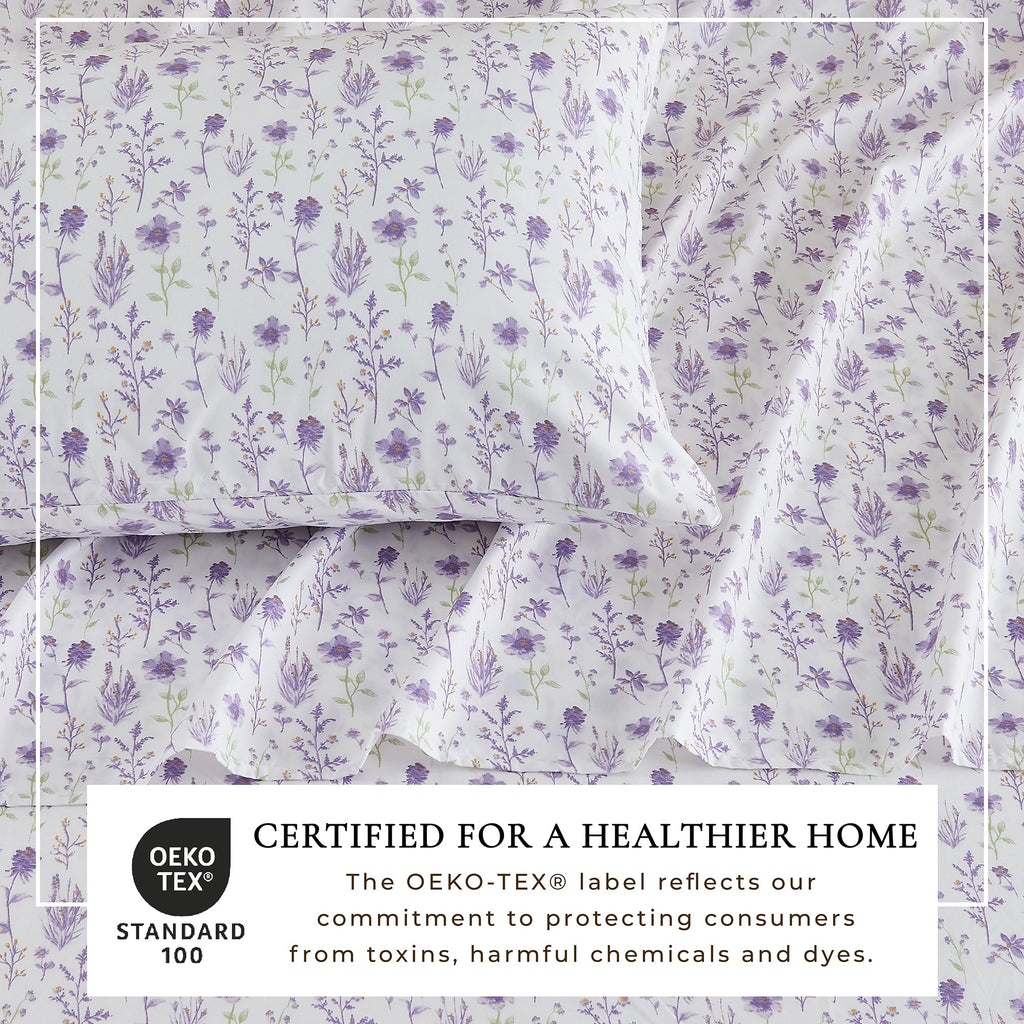 Watercolor Floral Sheet Set - Delia Collection