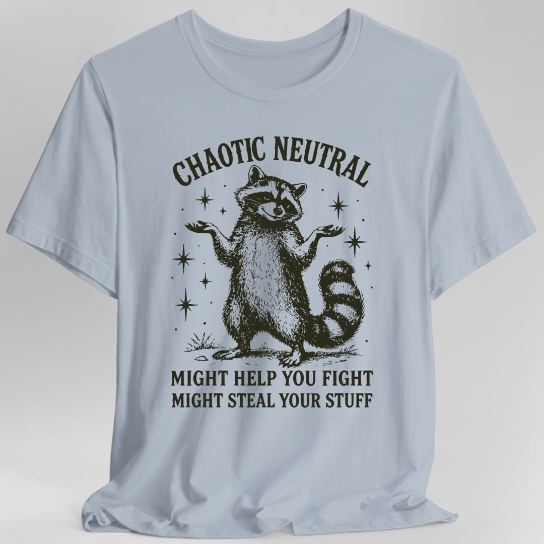 Chaotic Neutral Raccoon T-Shirt