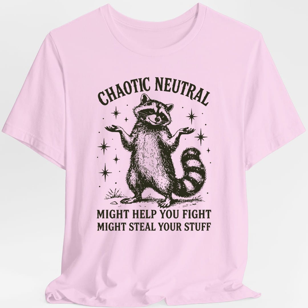 Chaotic Neutral Raccoon T-Shirt