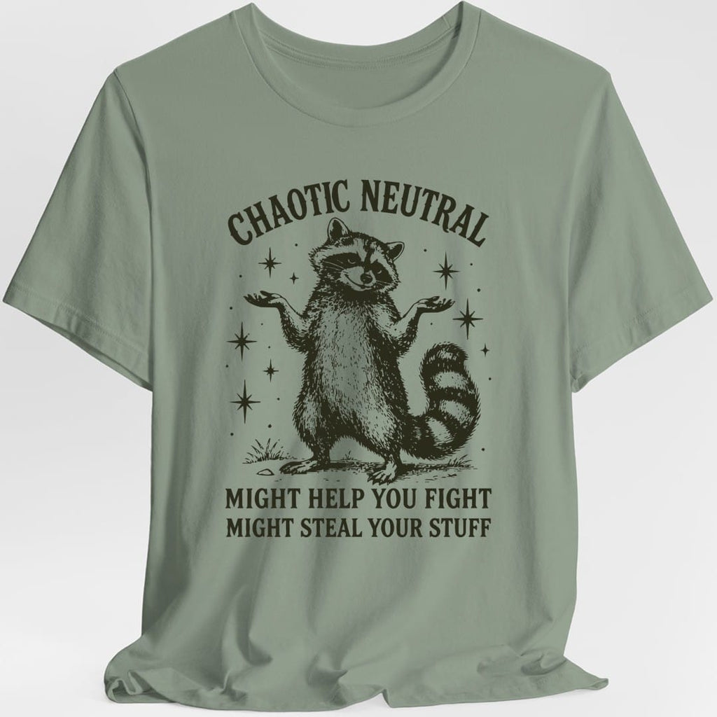 Chaotic Neutral Raccoon T-Shirt