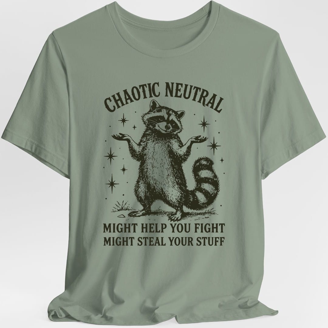 Chaotic Neutral Raccoon T-Shirt