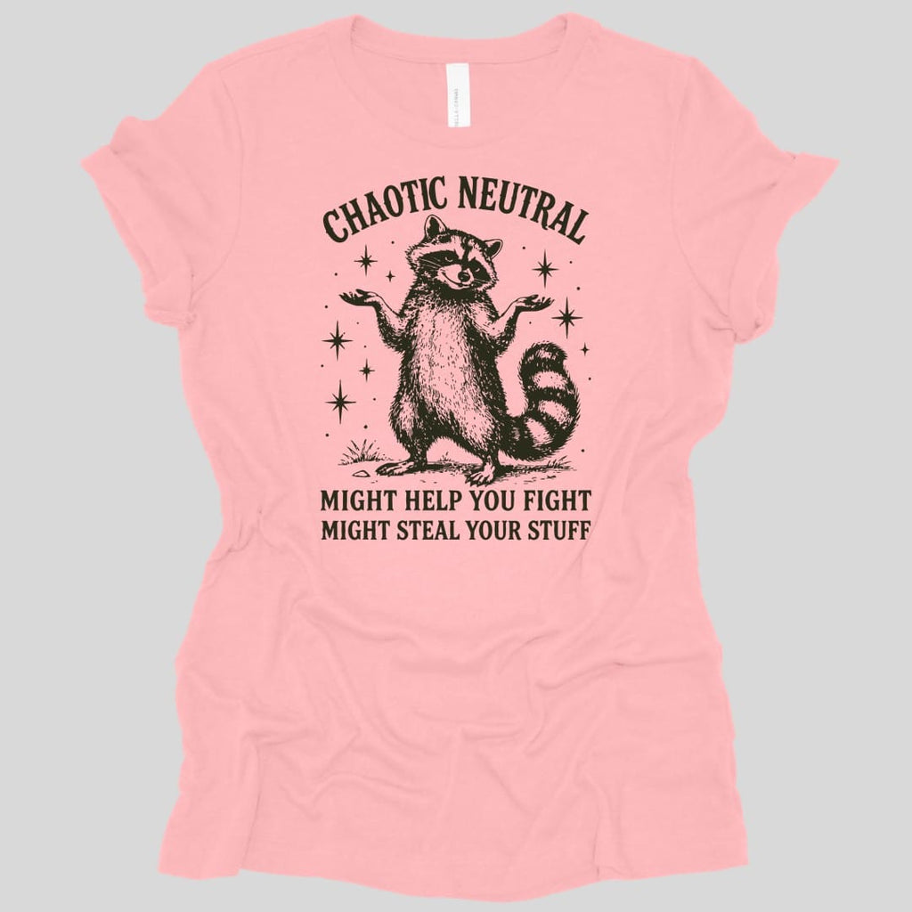 Chaotic Neutral Raccoon Women's T-shirt