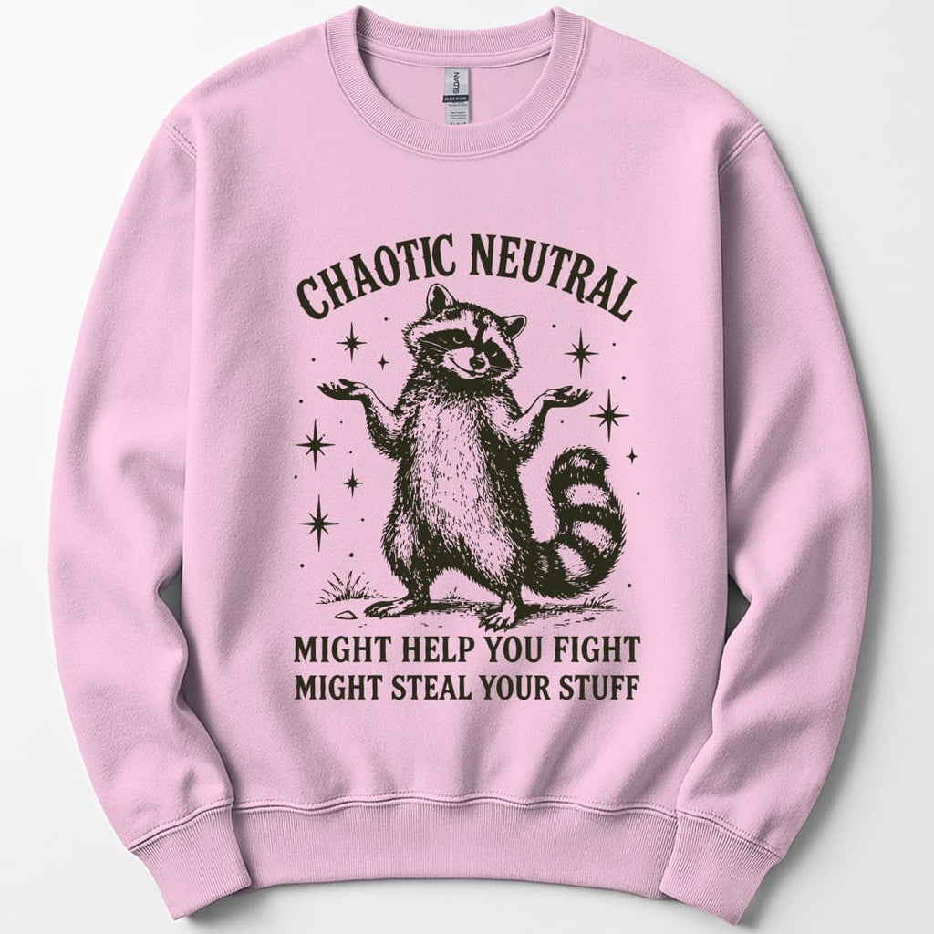 Chaotic Neutral Raccoon Sweatshirt