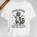 Chaotic Neutral Raccoon Kids T-Shirt