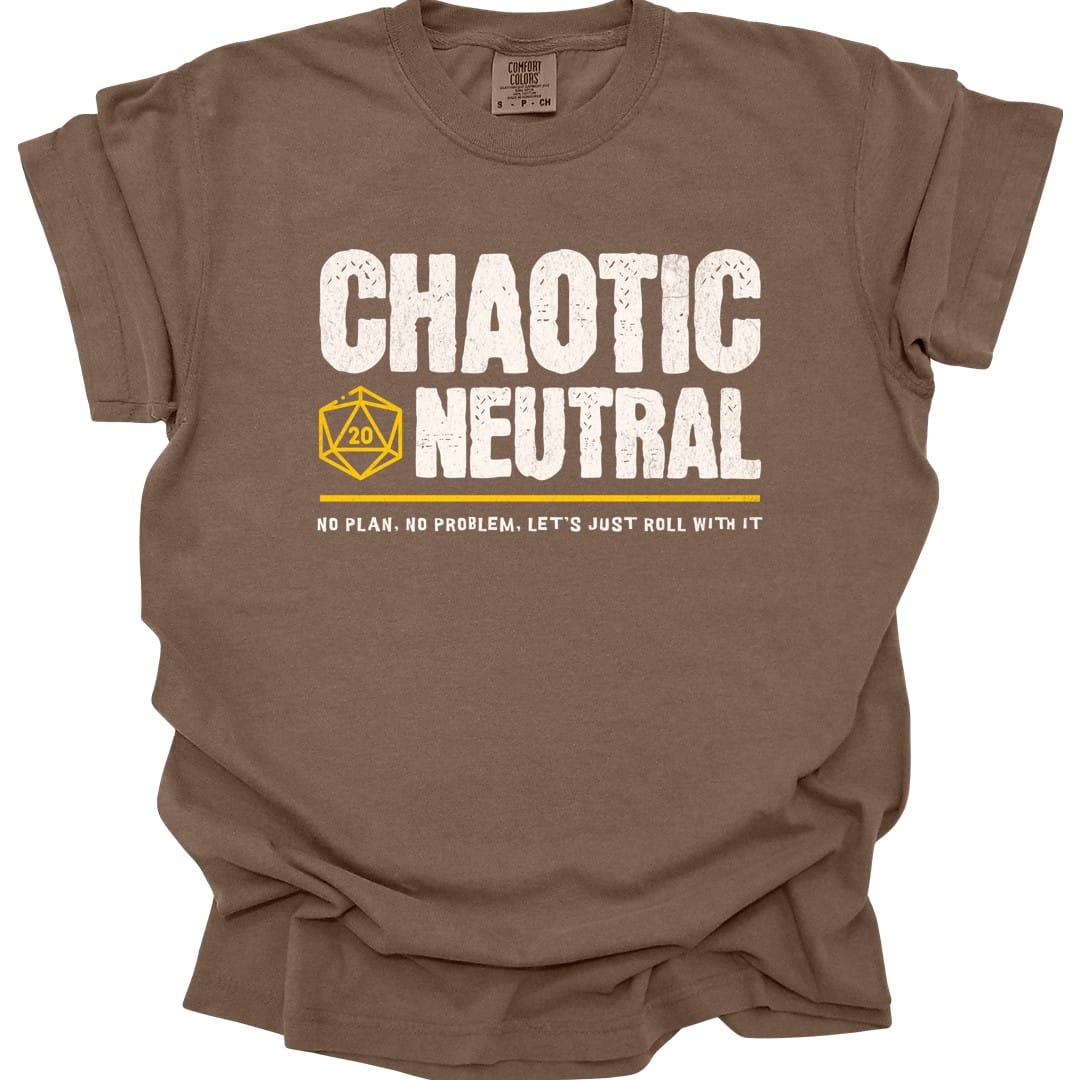 Chaotic Neutral Shirt - D&D Alignment T-shirt - Comfort Colors