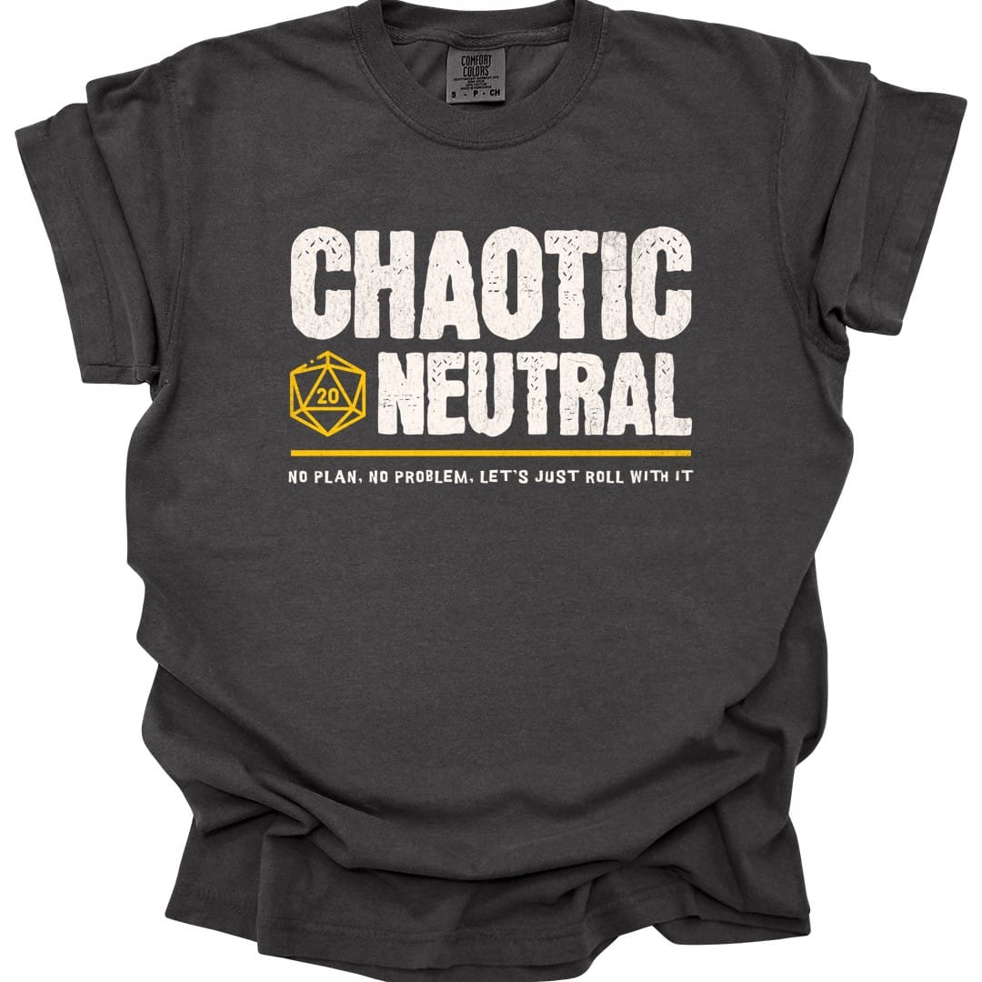 Chaotic Neutral Shirt - D&D Alignment T-shirt - Comfort Colors