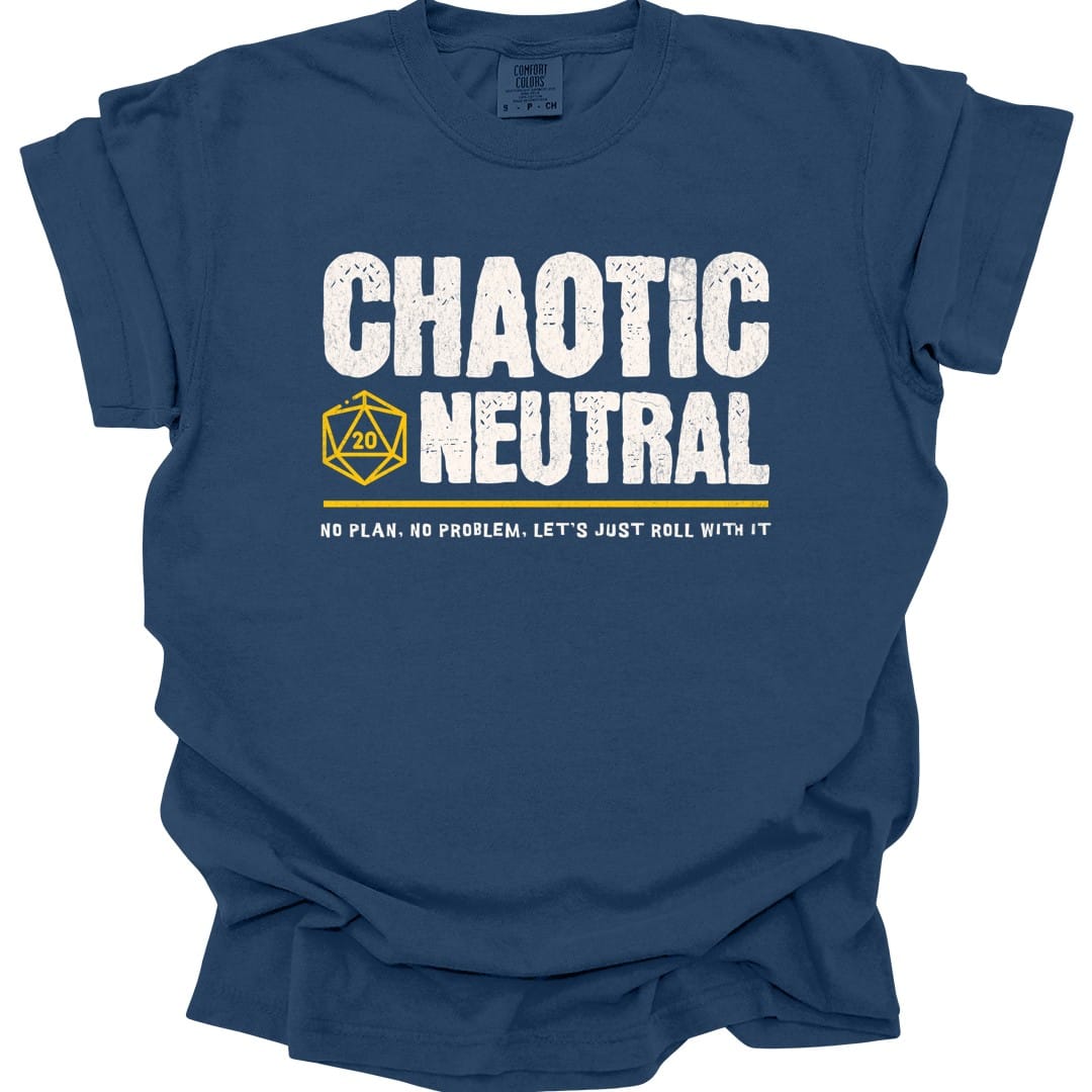 Chaotic Neutral Shirt - D&D Alignment T-shirt - Comfort Colors
