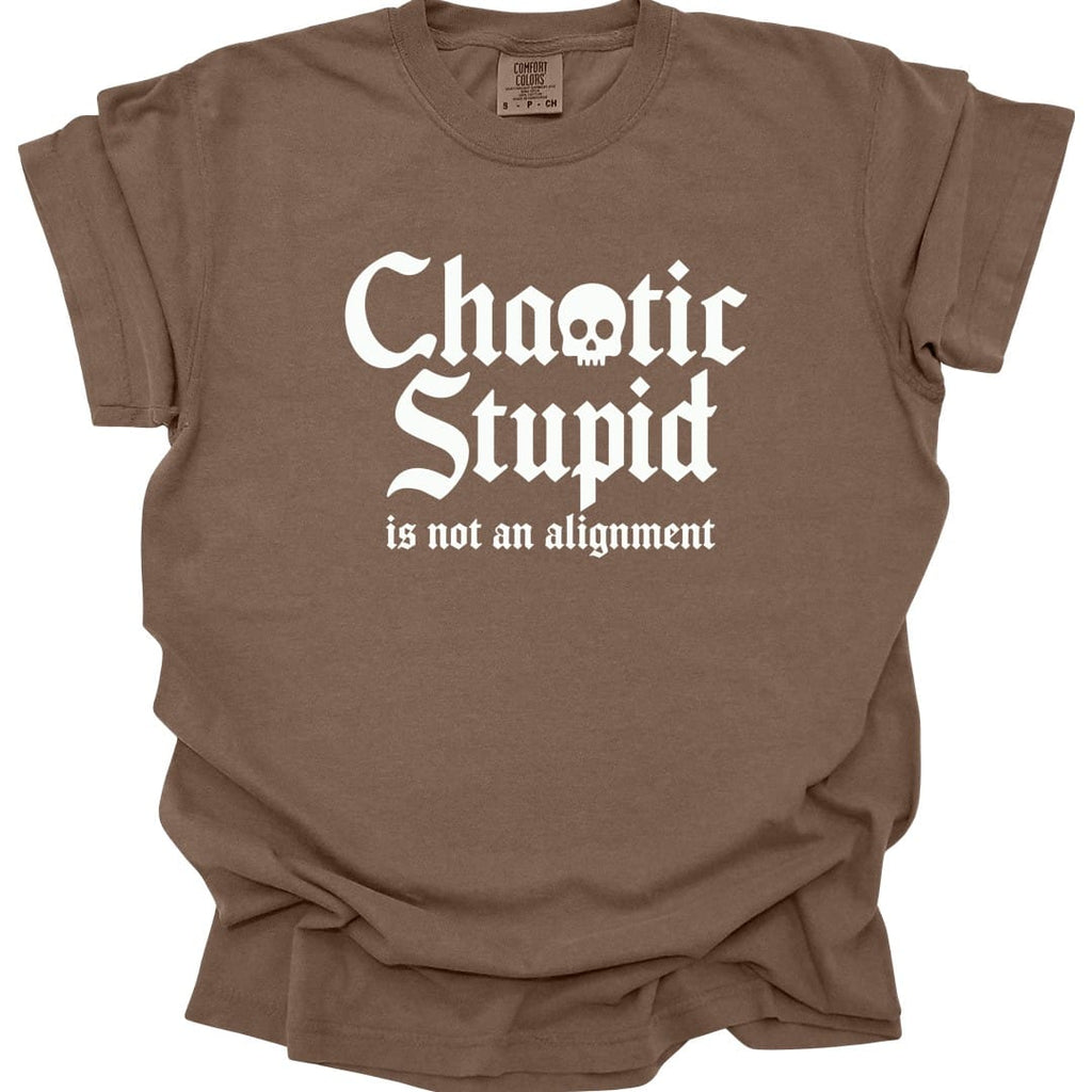 Chaotic Stupid Is Not An Alignment T-Shirt - Comfort Colors