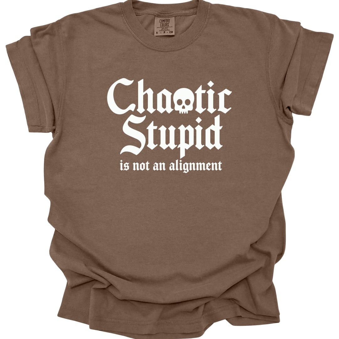 Chaotic Stupid Is Not An Alignment T-Shirt - Comfort Colors