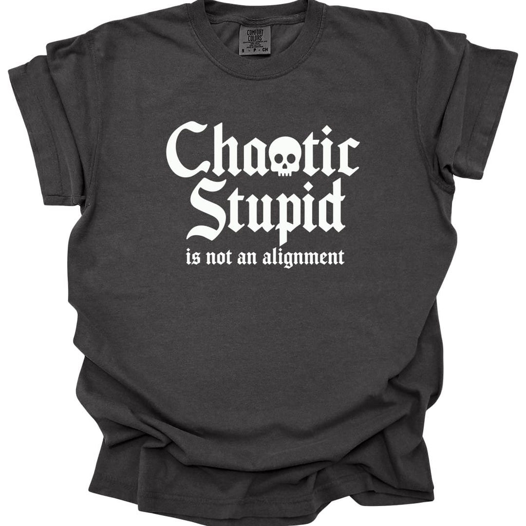 Chaotic Stupid Is Not An Alignment T-Shirt - Comfort Colors
