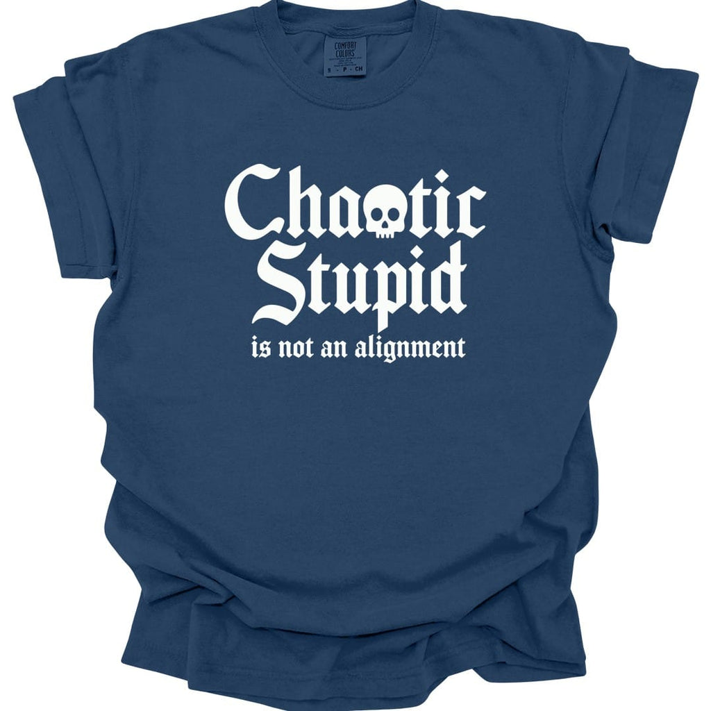 Chaotic Stupid Is Not An Alignment T-Shirt - Comfort Colors
