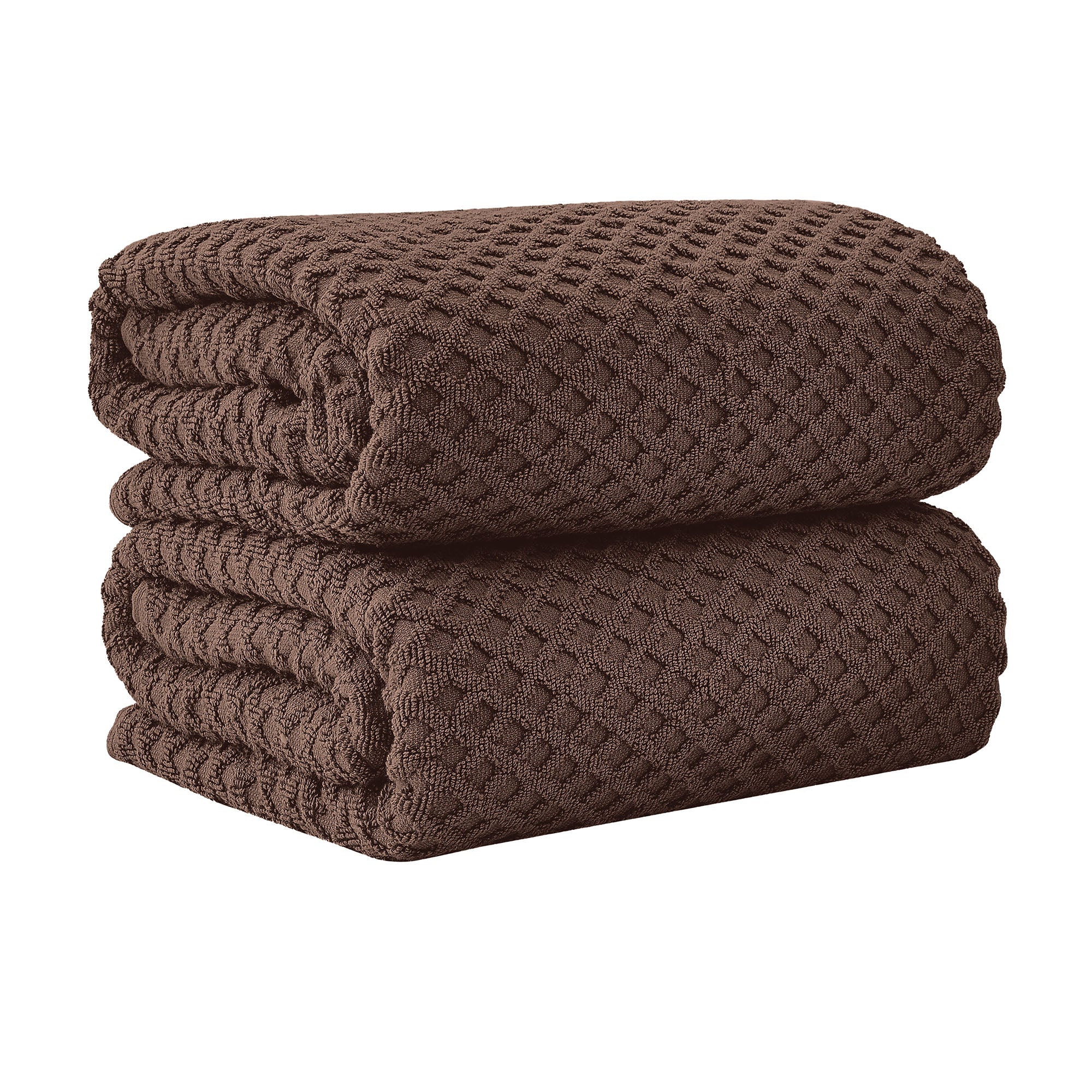 Cotton Diamond Waffle Weave Bath Towel Set - Grayson Collection