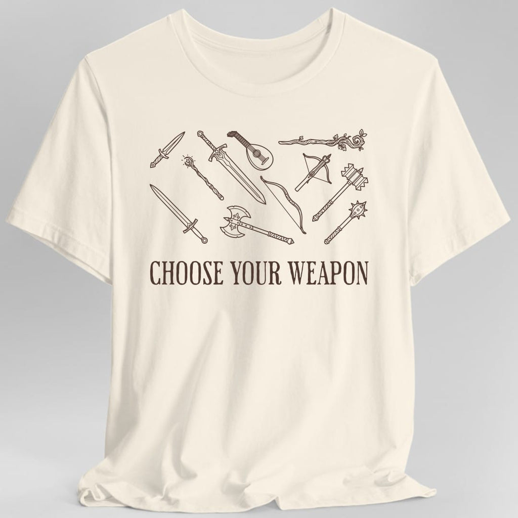 Choose Your Weapon D&D T-Shirt