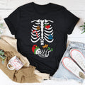 Christmas Pregnant Skeleton Tee