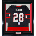 Framed Autographed/Signed Claude Giroux 35x39 Ottawa Black Hockey Jersey PSA/DNA COA