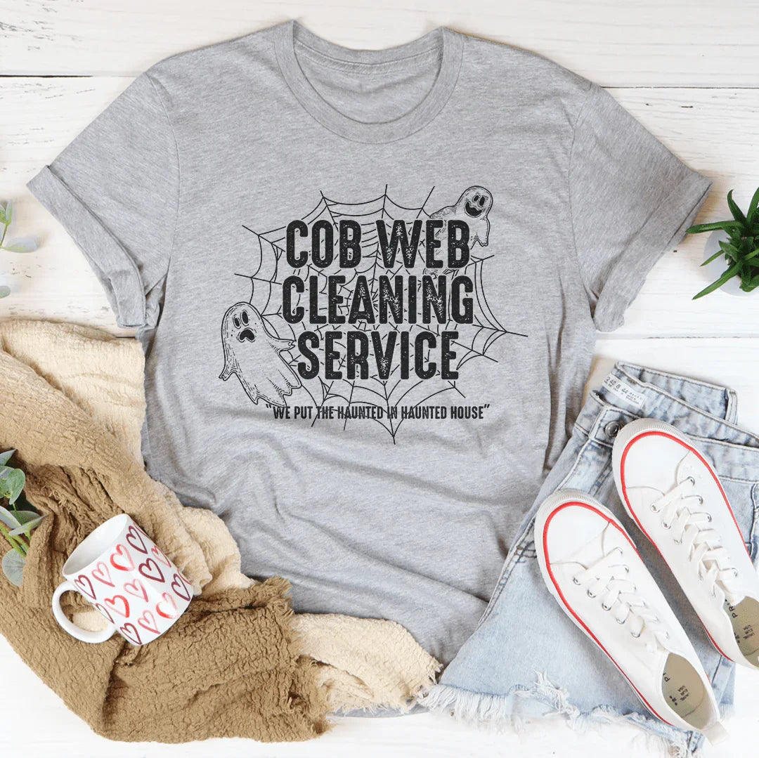 Cob Web Cleaning Service Tee
