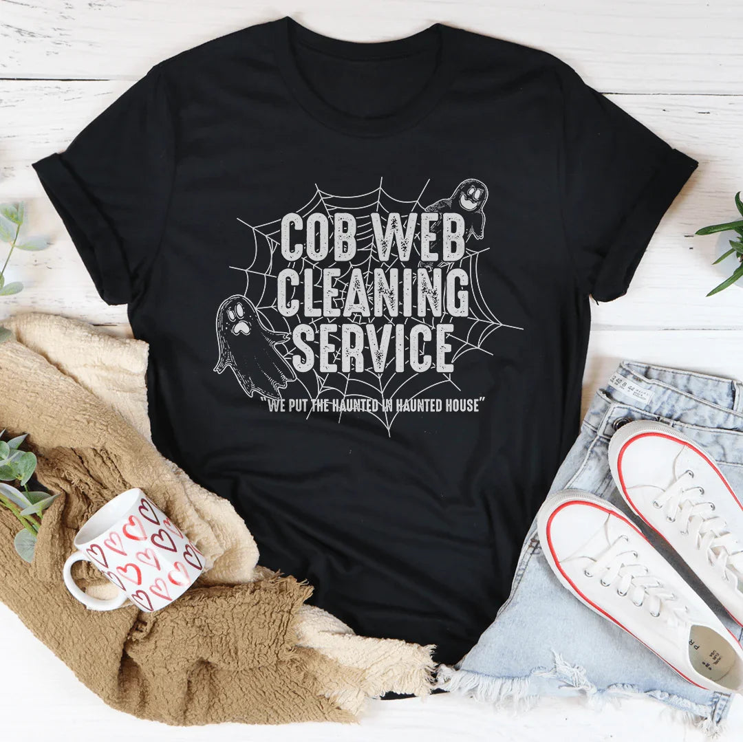 Cob Web Cleaning Service Tee