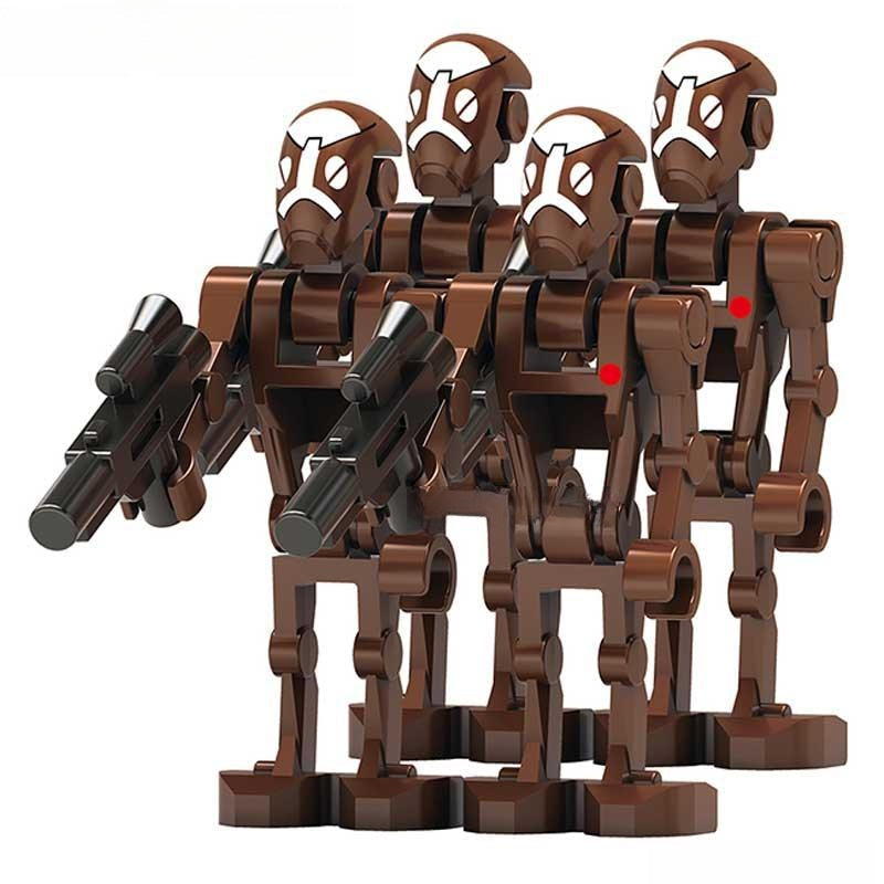Commando Battle Droid Captain set of 4 Star Wars Minifigure Toy
