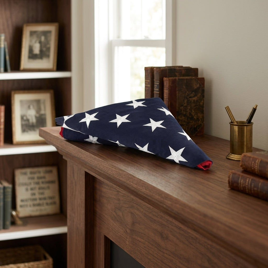 Pre-Folded American Flags - Fit 3'x5' American Flag.