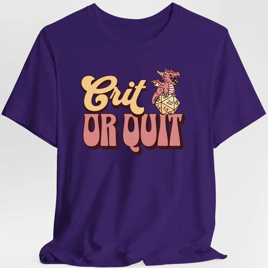 Crit or Quit Kawaii T-Shirt